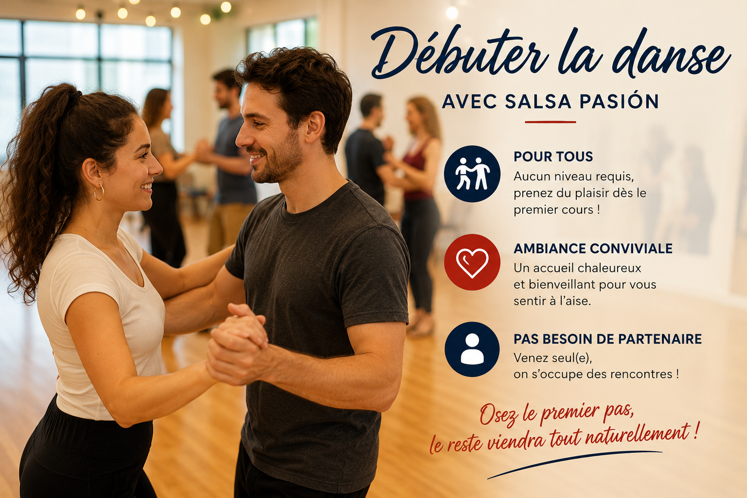 Cours débutants de danse latine à Draguignan avec Salsa Pasión